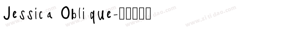 Jessica Oblique字体转换